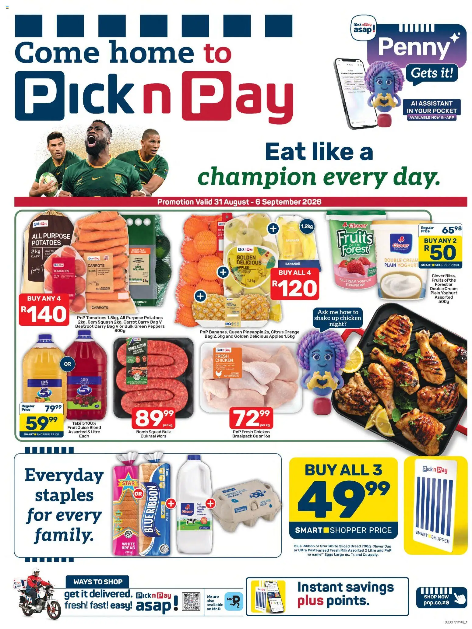 Preview of Pick n Pay flyer valid from 31/08/2026