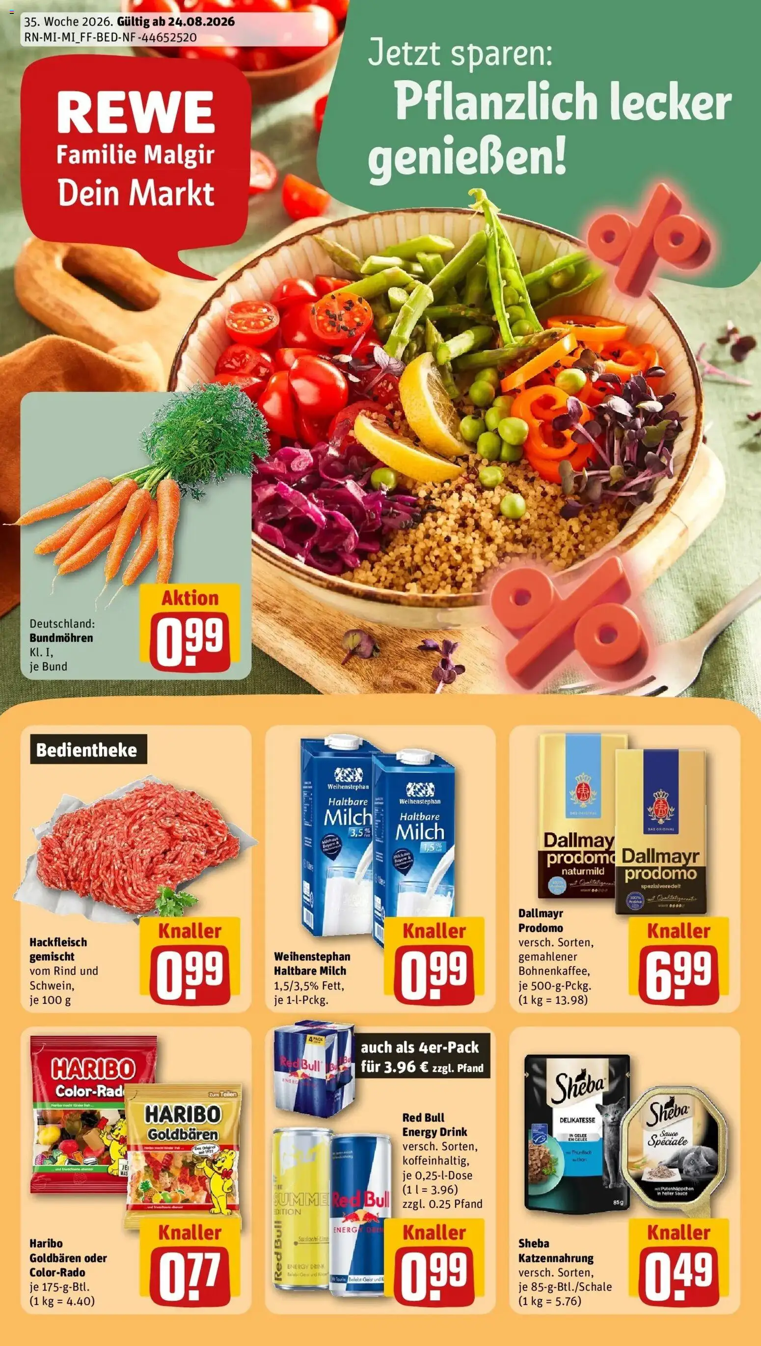 Vorschau von dem Prospekt des Geschäftes Rewe, gültig ab dem 24.08.2026