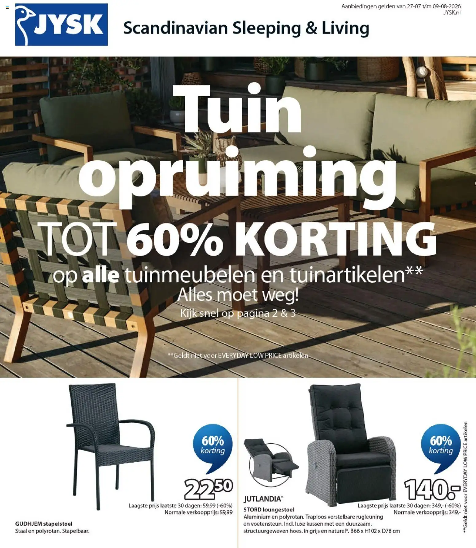Voorbeeld van Folder van winkel JYSK geldig vanaf 27-07-2026