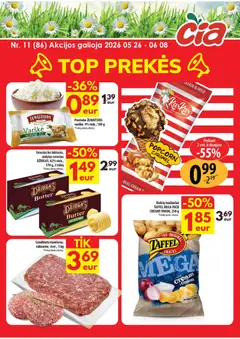 ČIA MARKET parduotuvės leidinio ČIA MARKET leidinys galiojančio nuo 2026.05.26 peržiūra