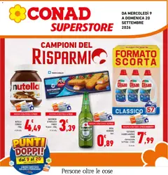 Anteprima dell'opuscolo Conad volantino Superstore Lazio dal negozio Conad valido da 09/09/2026