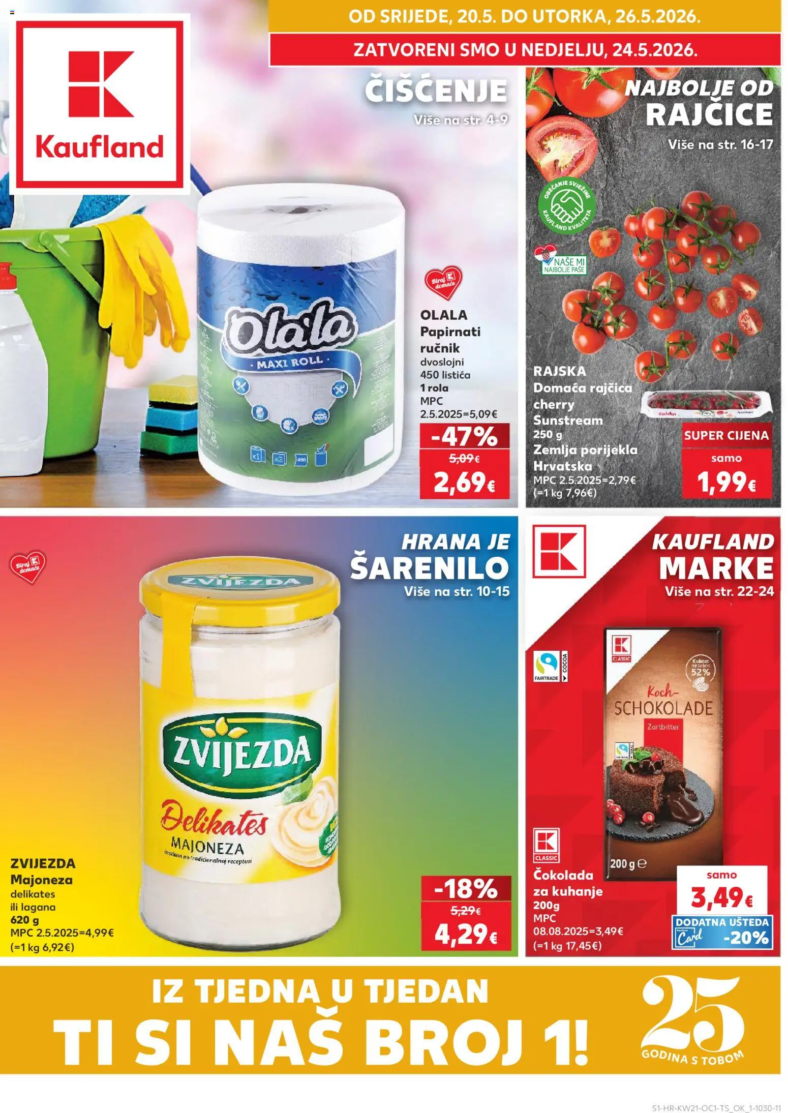 Pregled letka Karlovac trgovine Kaufland vrijedi od 20.05.2026
