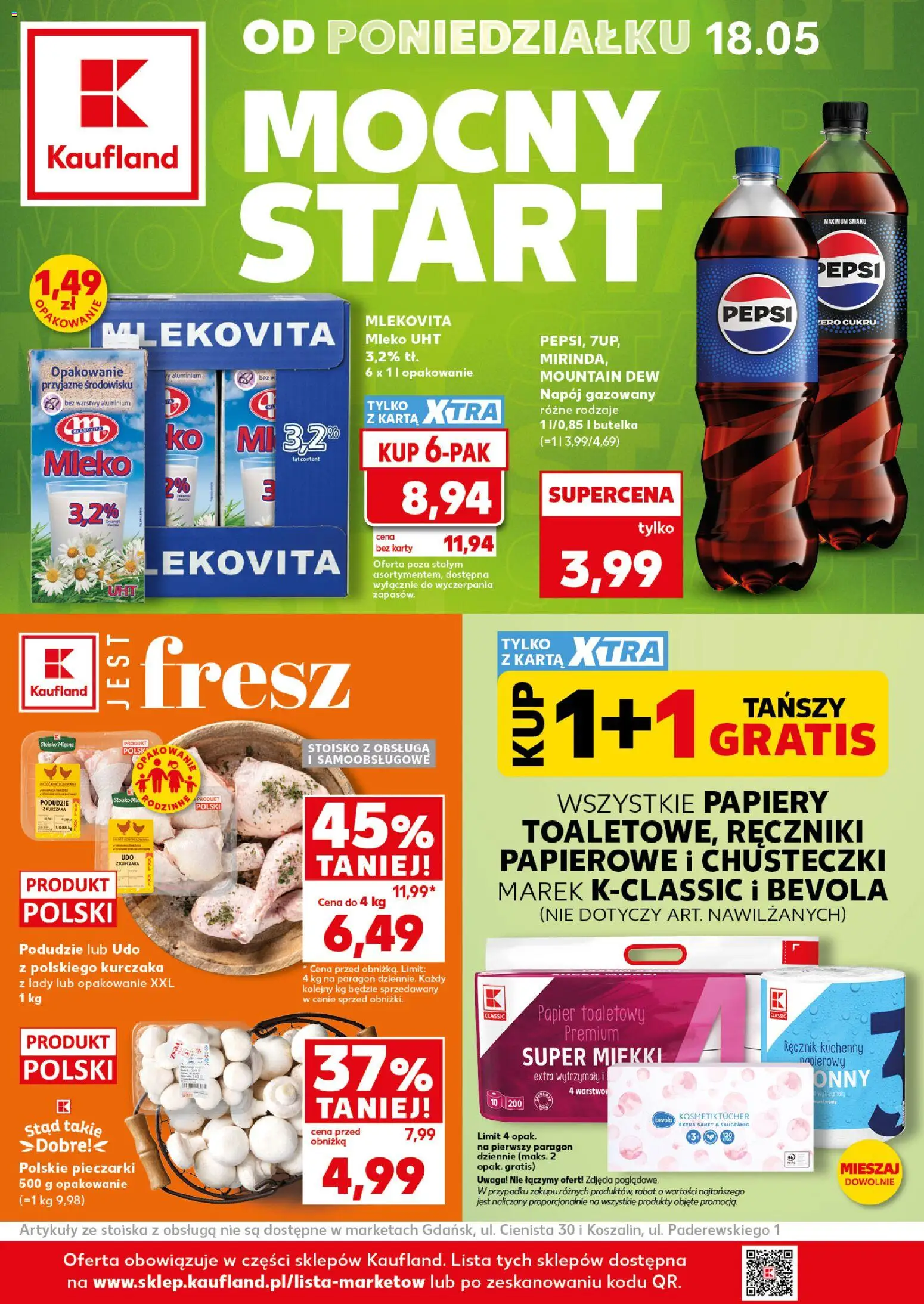 Náhled nabídky: Kaufland Polsko Kaufland Polsko leták - Mocny start platný od 18.05.2026