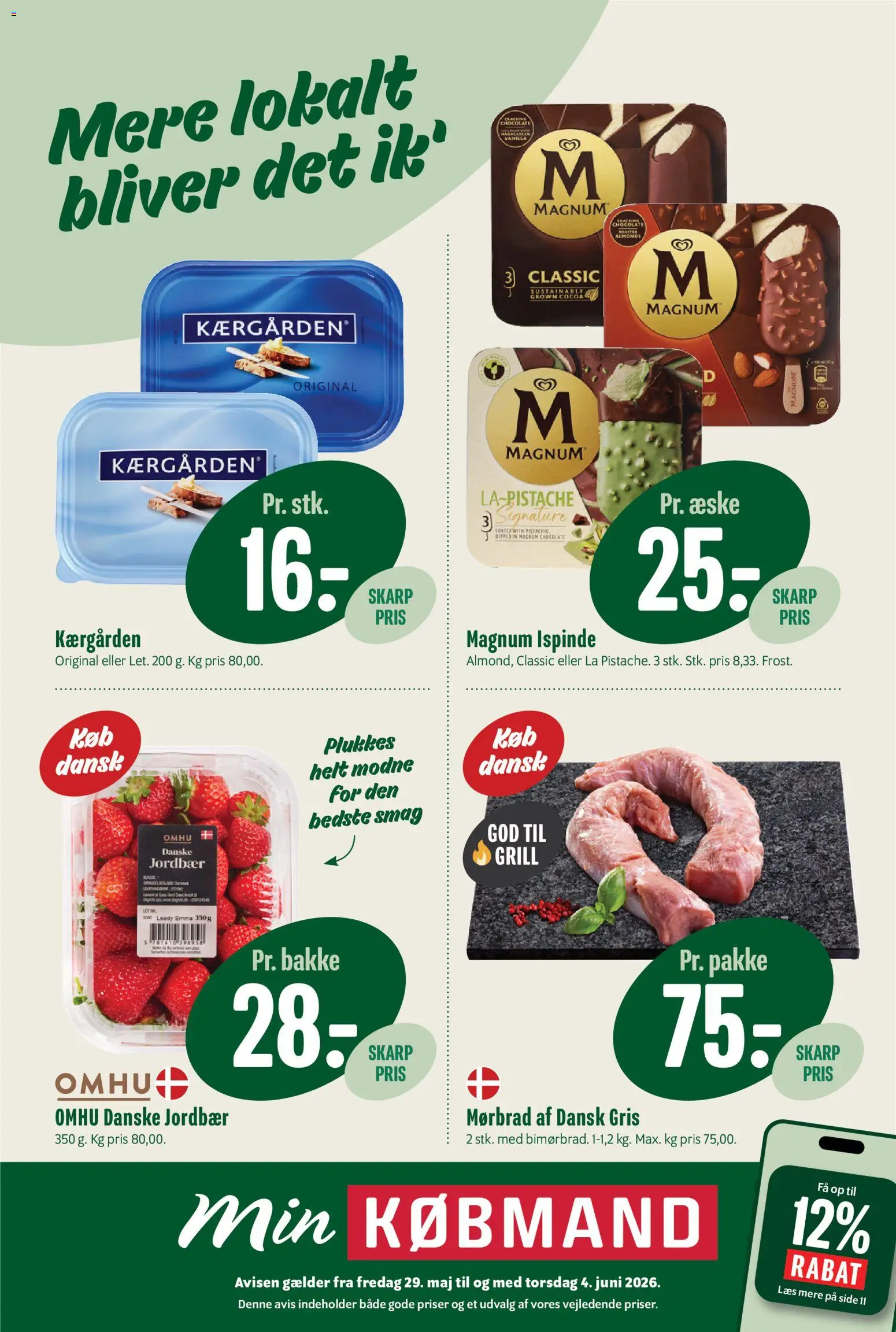 Eksempel på tilbudsavis Min Købmand - Tilbudsavis uge 23 fra butik Min Købmand gyldig fra 29/05/2026
