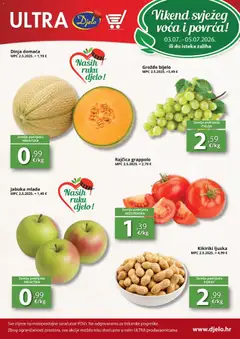 Pregled letka Djelo Katalog trgovine Djelo vrijedi od 03.07.2026