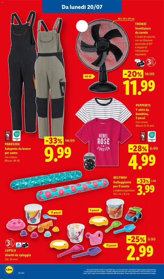 Nuovo volantino Lidl dal 16/07