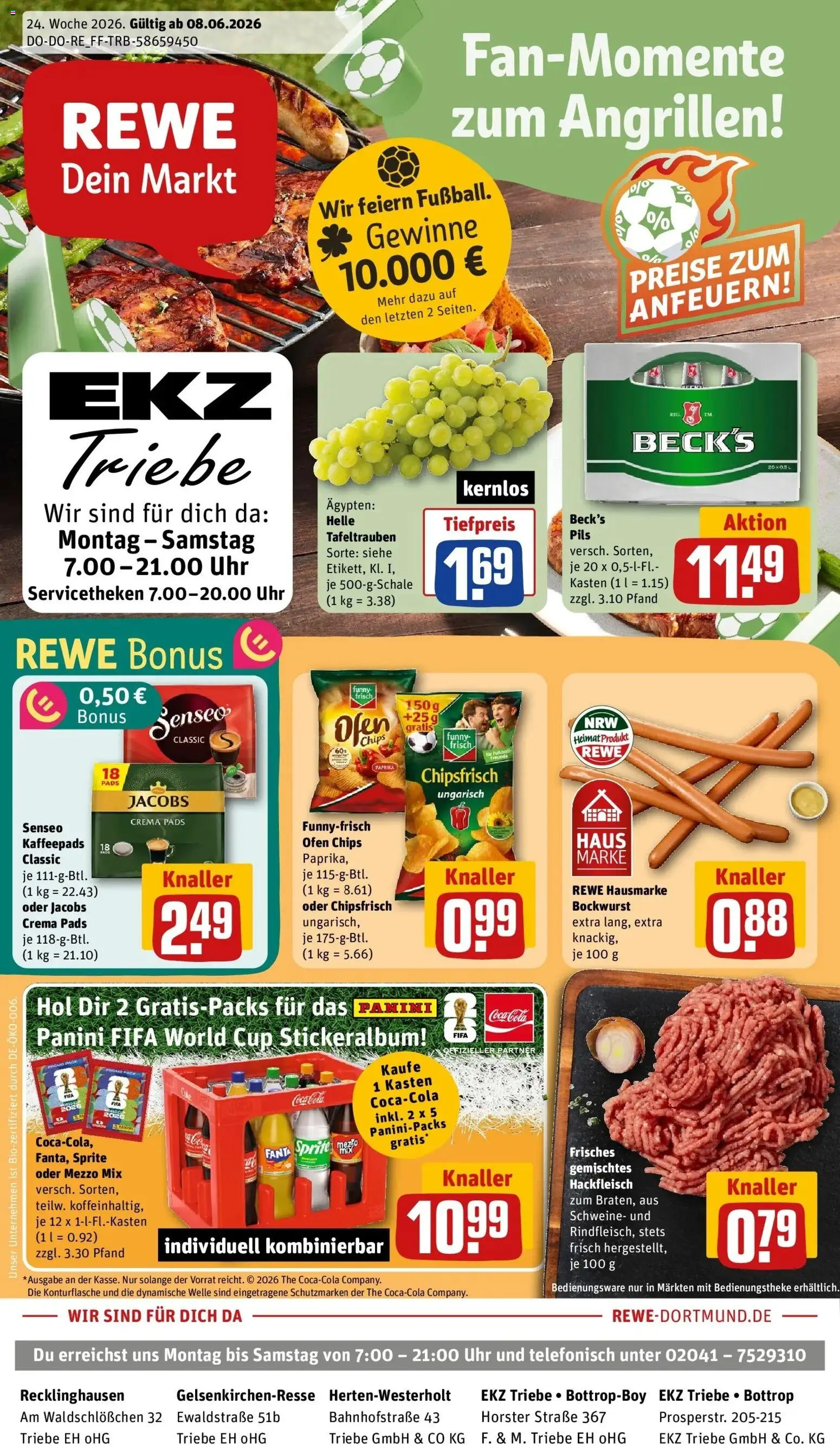 Vorschau von dem Prospekt des Geschäftes Rewe, gültig ab dem 08.06.2026
