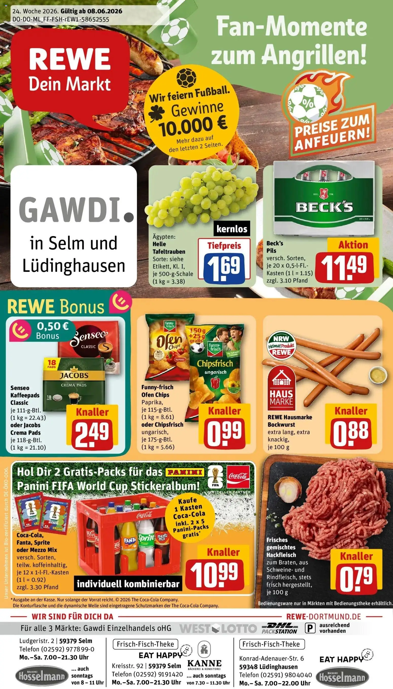 Vorschau von dem Prospekt des Geschäftes Rewe, gültig ab dem 08.06.2026