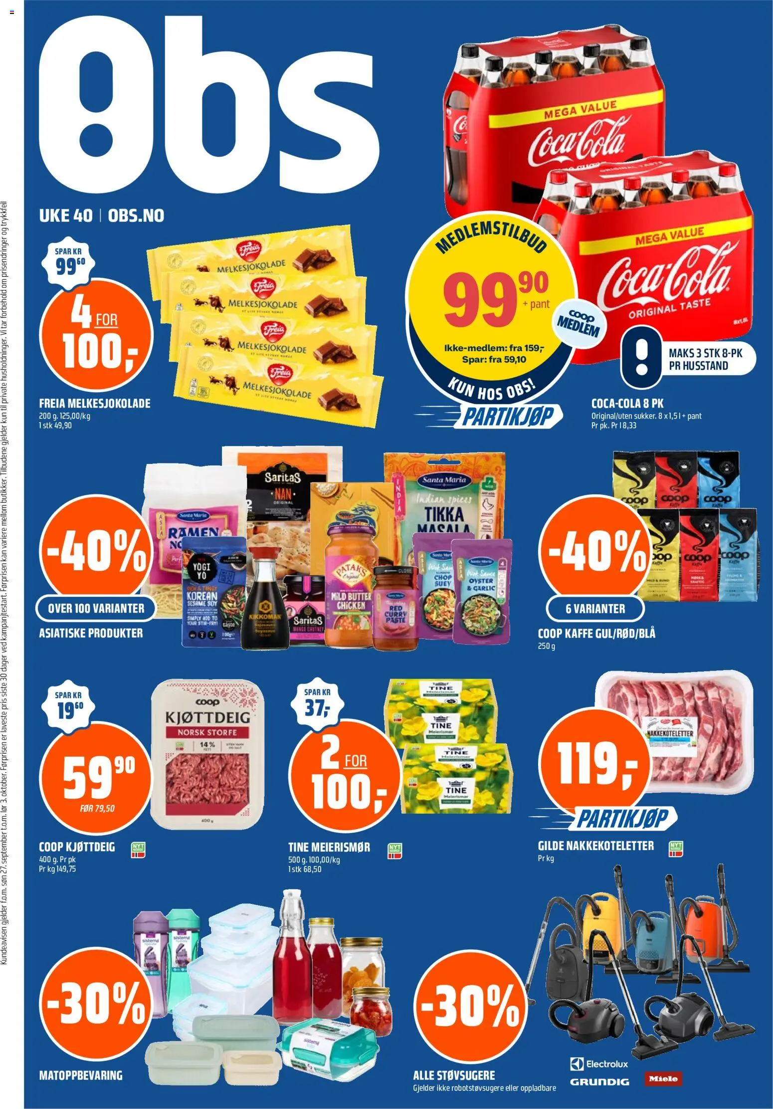 Forhåndsvis Coop Obs kundeavis fra butikk Coop Obs gyldig fra 28/09/2026