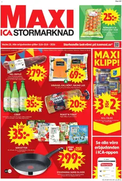 Förhandsgranska reklamblad ICA Maxi erbjudanden från butik ICA Maxi gäller från 15/06/2026