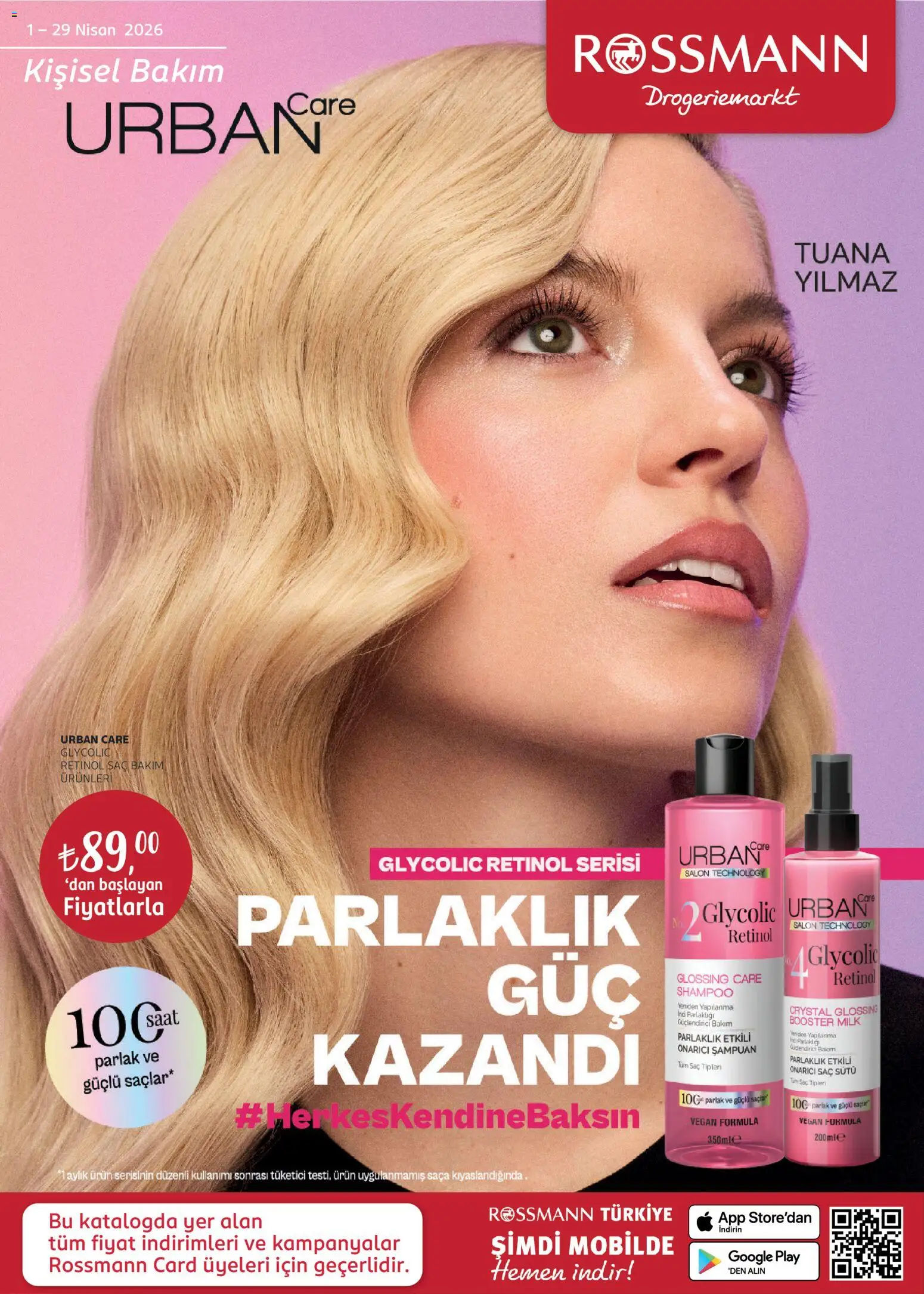 Rossmann Rossmann - Nisan Kişisel Bakım Kataloğu 01.04.2026 - Broşürünün önizlemesi - Saat, Şampuan