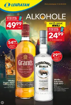 Pogląd gazetki "Lewiatan gazetka - Alkohole" ze sklepu Lewiatan ważnej od 17.09.2026