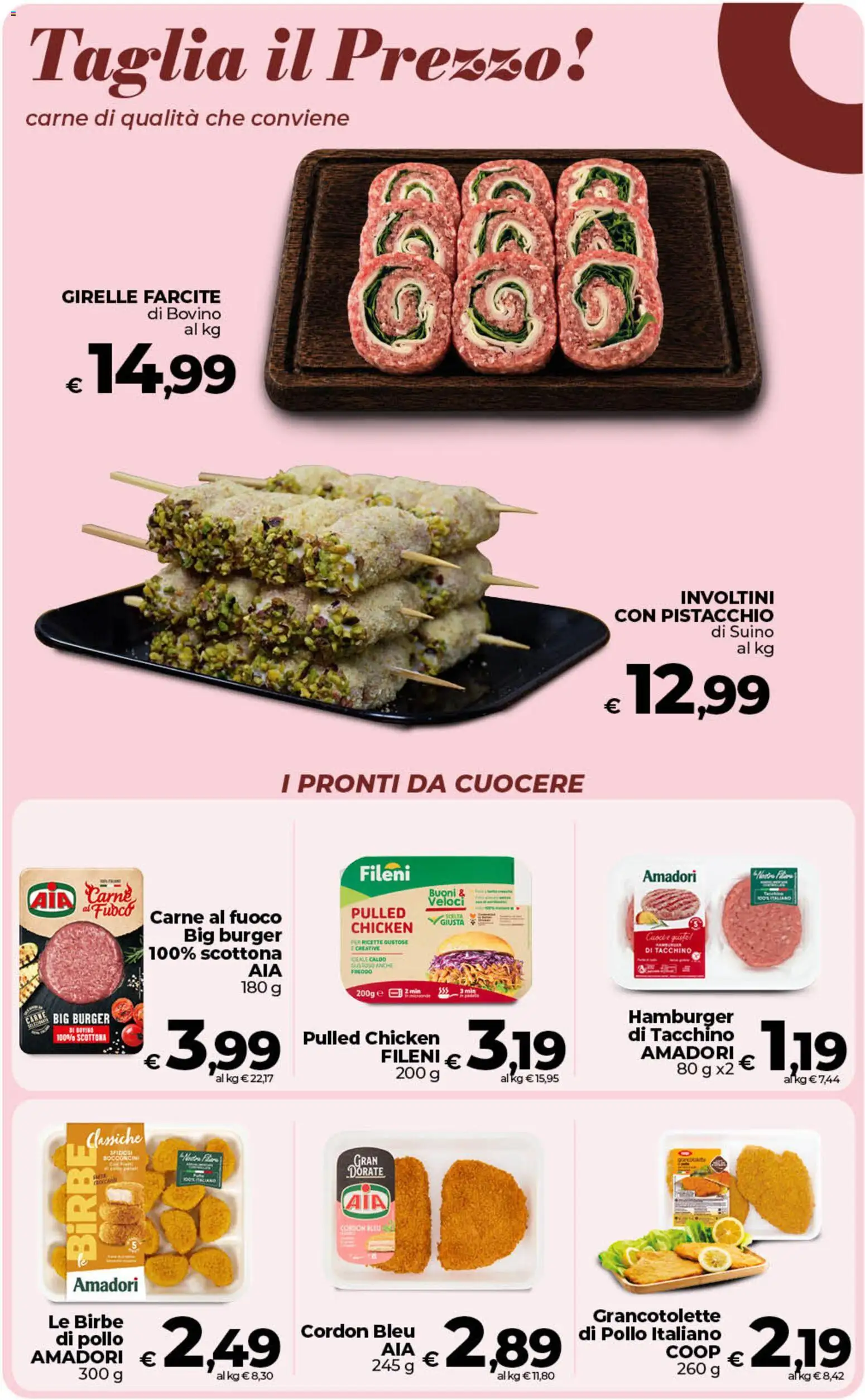Anteprima dell'opuscolo COOP volantino Superstore Sicilia dal negozio COOP valido da 01/09/2026 - Hamburger, Pollo, Carne, Tacchino, Bovino, Pistacchio, Suino