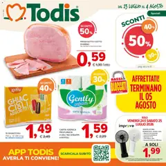 Anteprima dell'opuscolo Todis volantino Sicilia dal negozio Todis valido da 23/07/2026