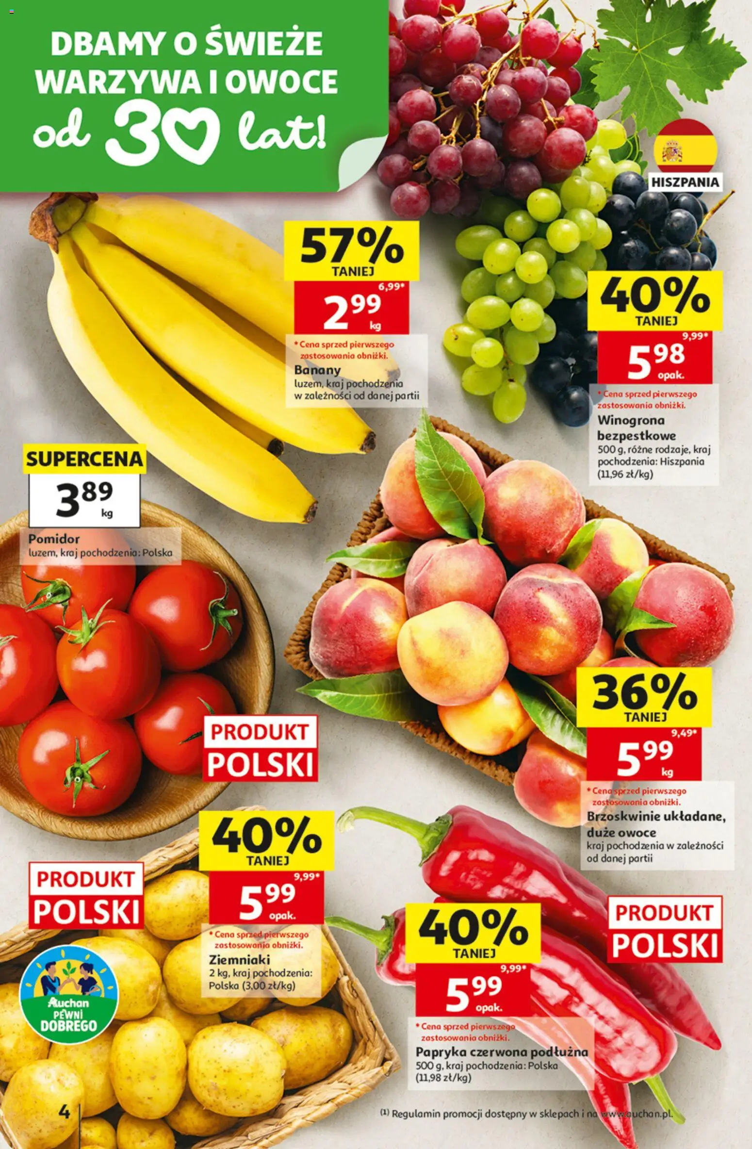 Pogląd gazetki "Auchan gazetka - 30 Lat Hipermarket" ze sklepu Auchan ważnej od 27.08.2026
