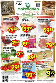 Förhandsgranska reklamblad Matvärlden erbjudanden från butik Matvärlden gäller från 27/04/2026
