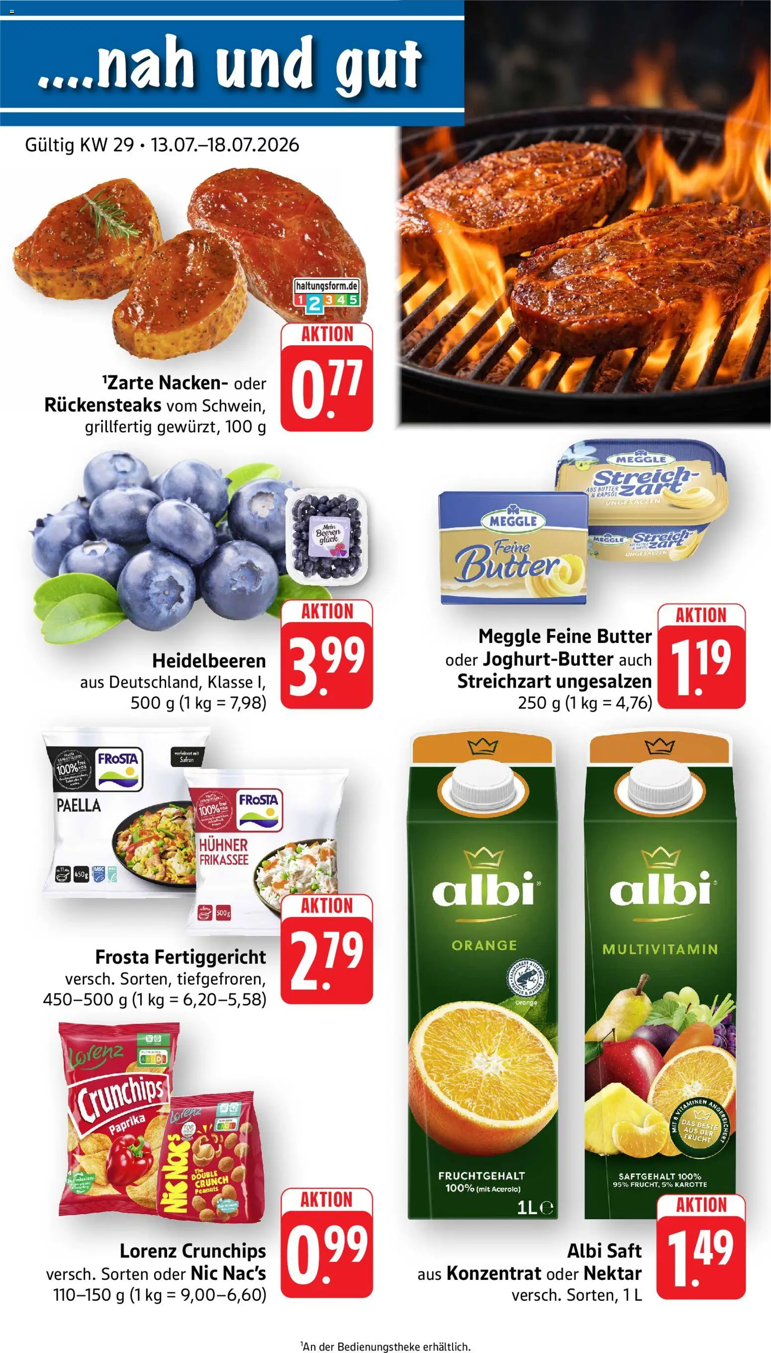 Vorschau von dem Prospekt des Geschäftes nah & gut, gültig ab dem 13.07.2026