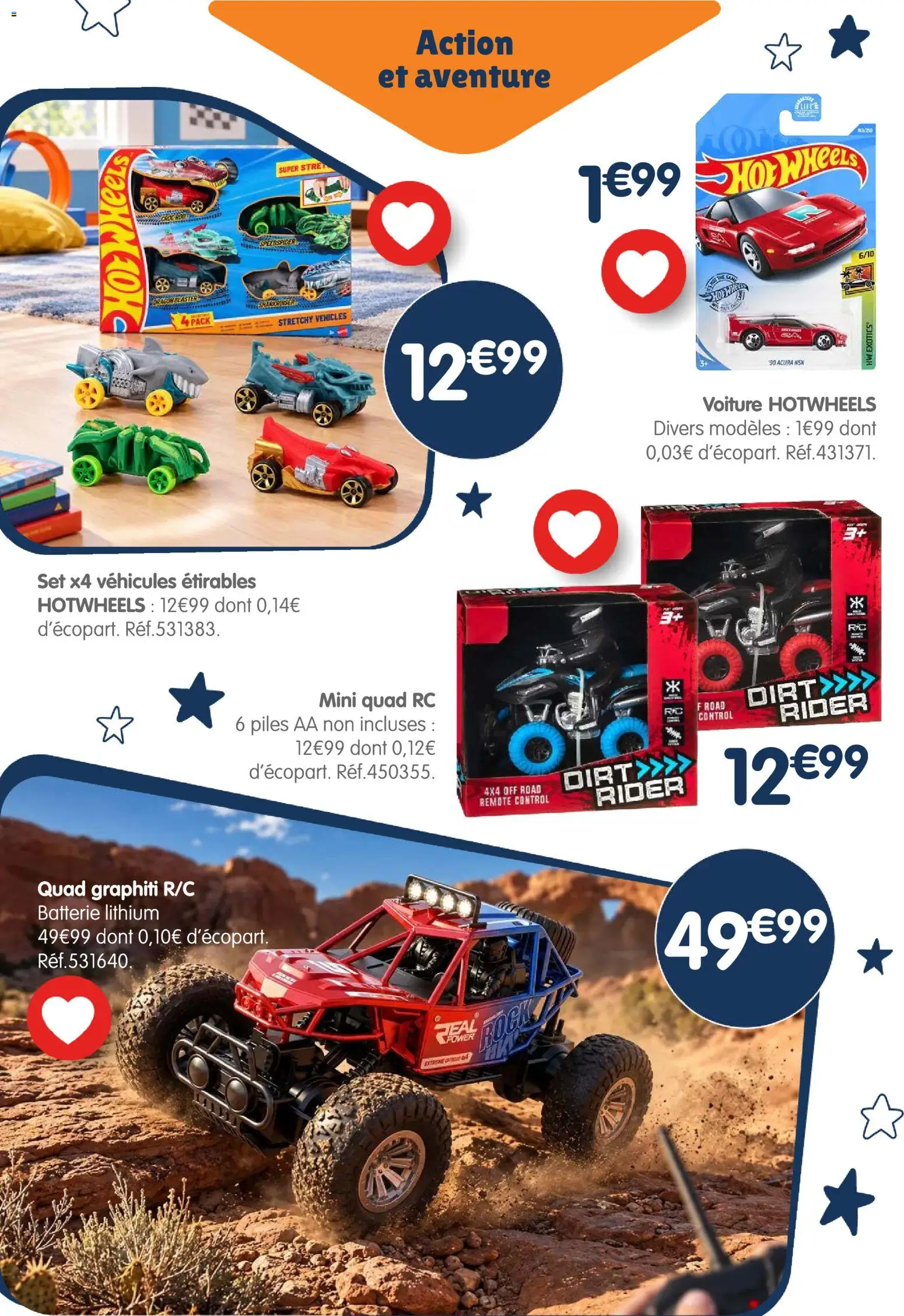 Prévisualisation de B&M catalogue Pays des jouets du magasin B&M formulaire valide 28/10/2026 - Batterie, Hot Wheels, Piles AA, Piles
