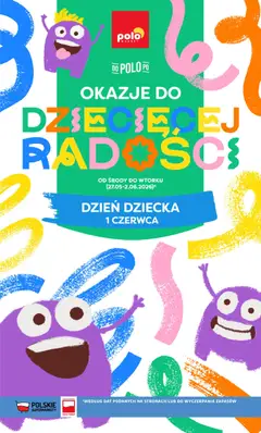 Pogląd gazetki "POLOmarket gazetka - Okazje do dziecięcej radości" ze sklepu POLOmarket ważnej od 27.05.2026