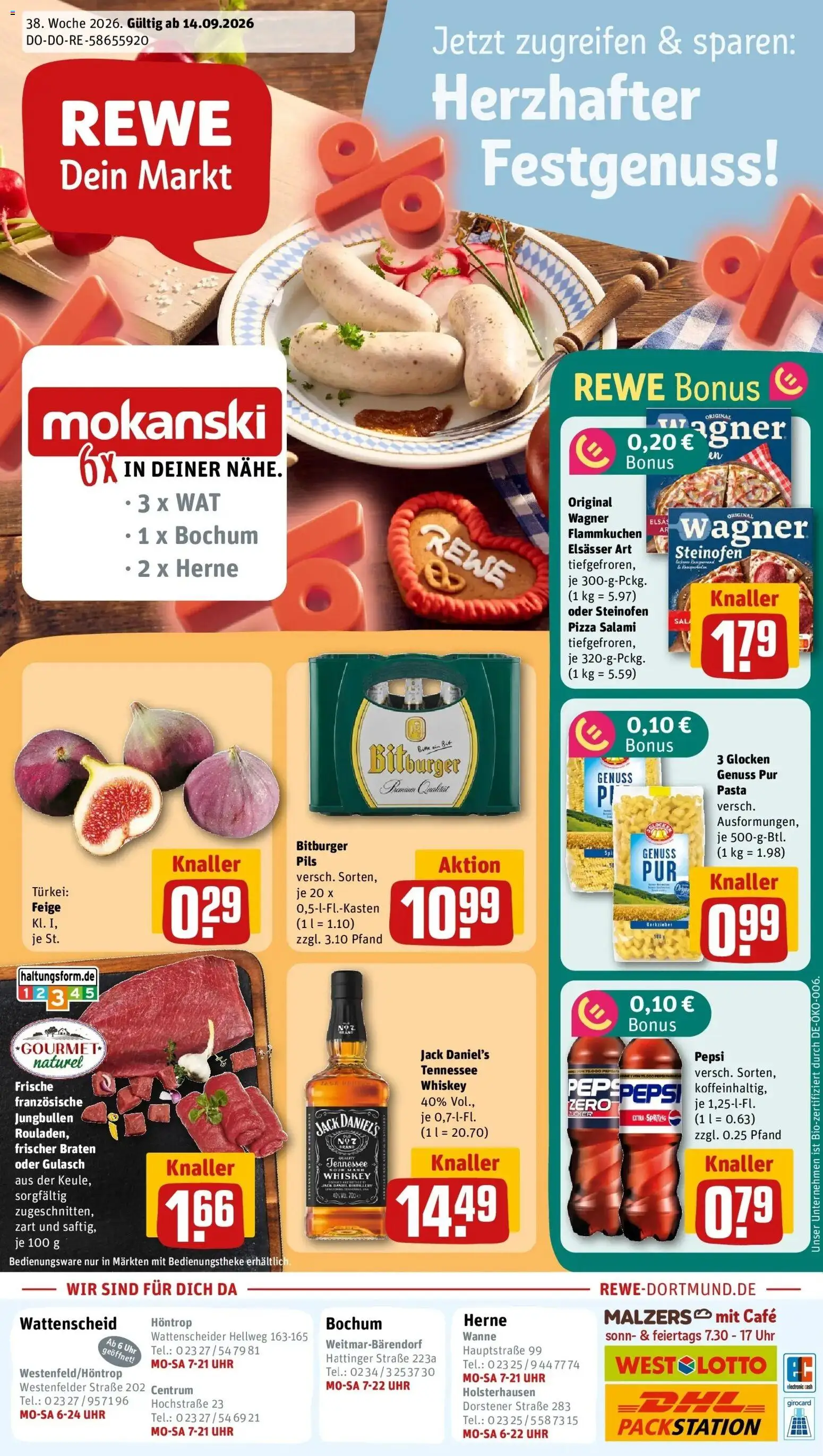Vorschau von dem Prospekt des Geschäftes Rewe, gültig ab dem 14.09.2026