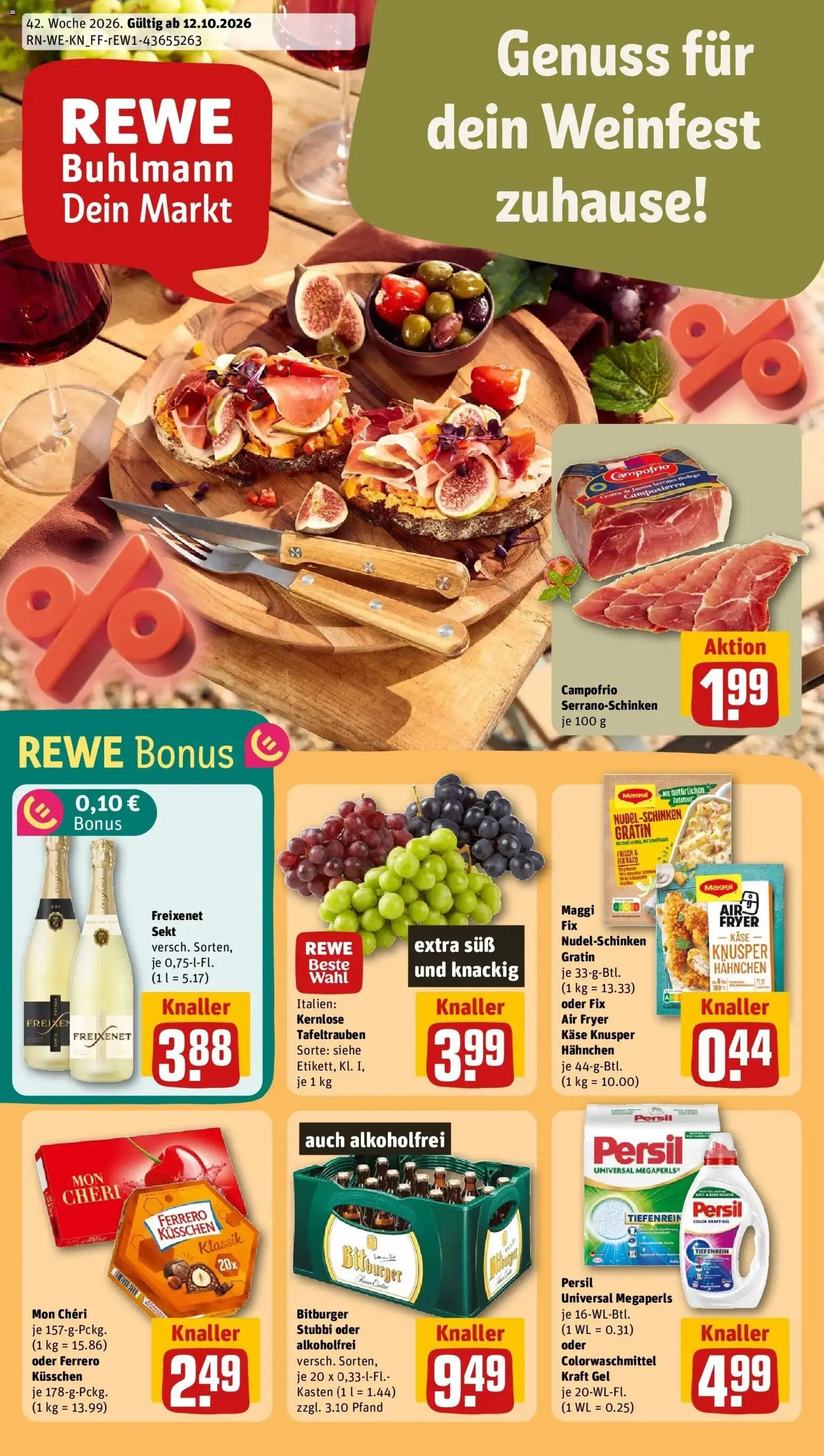 Vorschau von dem Prospekt des Geschäftes Rewe, gültig ab dem 12.10.2026