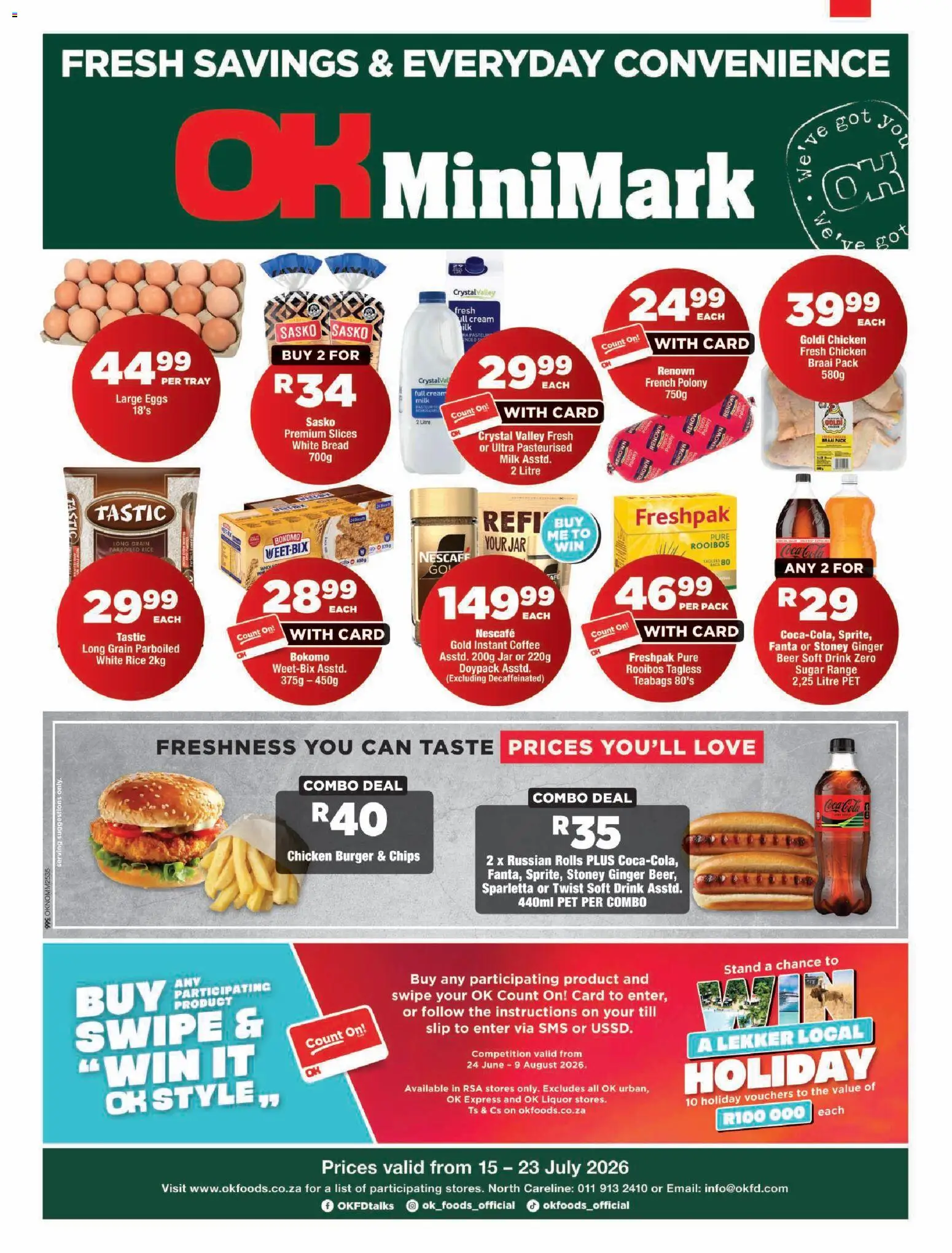 Preview of OK Foods flyer valid from 15/07/2026
