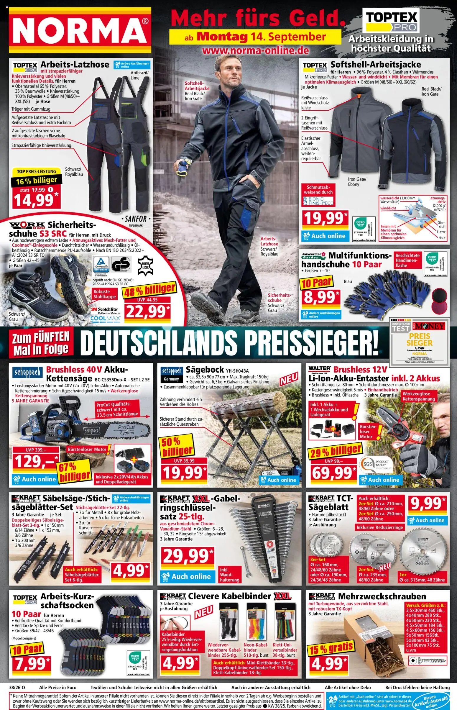 Vorschau von dem Prospekt des Geschäftes Norma, gültig ab dem 14.09.2026