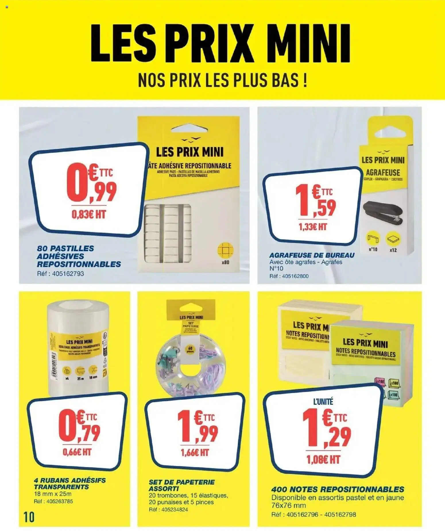 Prévisualisation de Prix en folie! du magasin Bureau Vallée formulaire valide 02/11/2026 - Bureau, Agrafeuse, Pinces