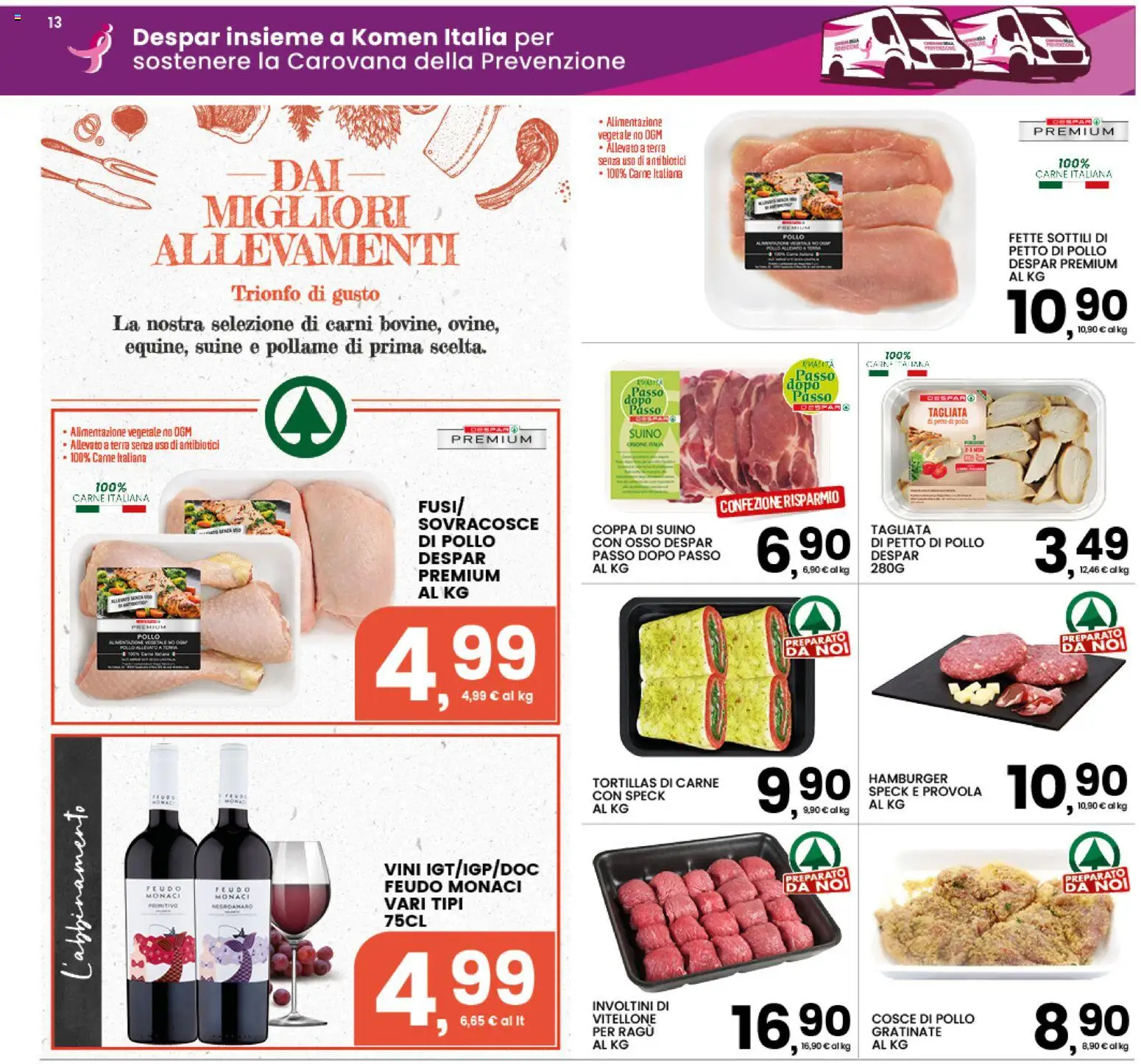 Anteprima dell'opuscolo Interspar volantino dal negozio Interspar valido da 22/10/2026 - Pollo, Carne, Terra, Tortillas, Petto di Pollo, Provola, Cosce di pollo, Pollame