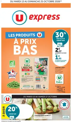 Prévisualisation de U Express - Les prix bas de la semaine du magasin U Express formulaire valide 13/10/2026