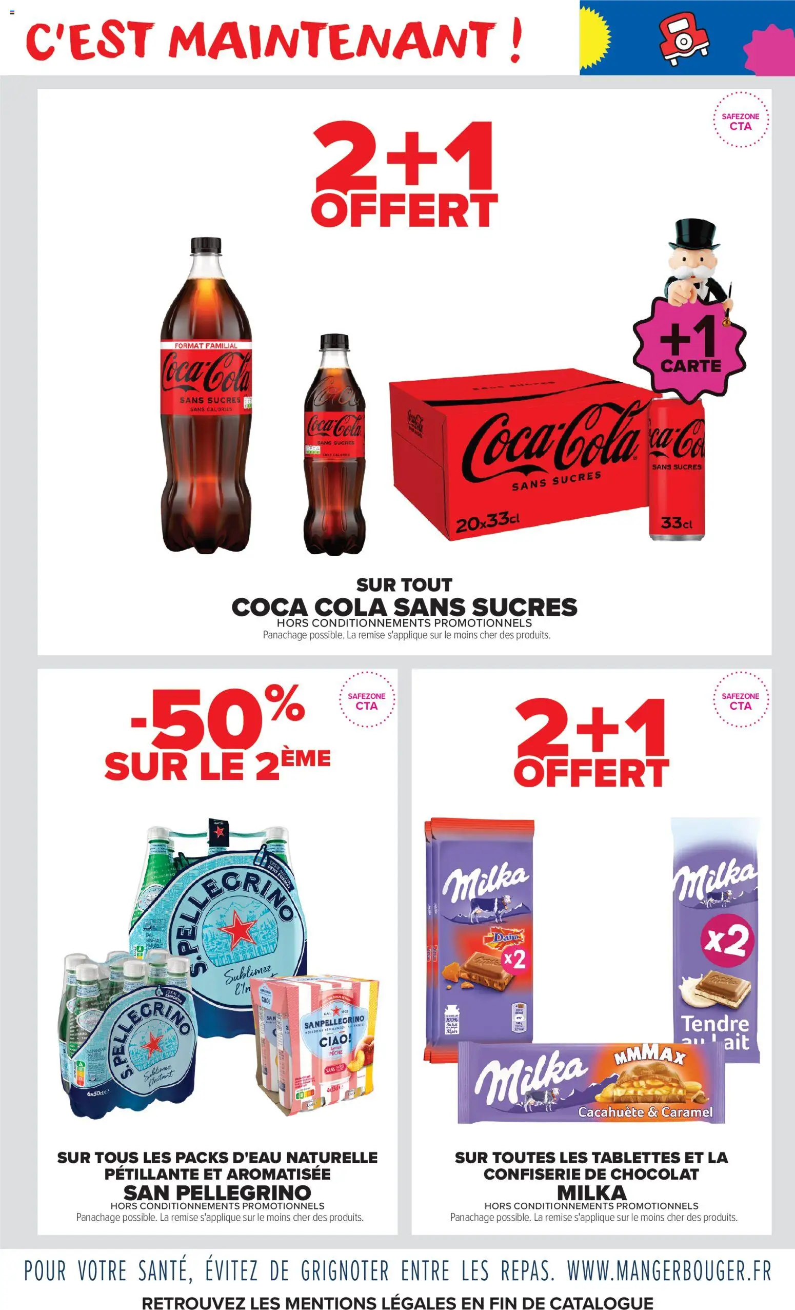 Prévisualisation de Carrefour Market catalogue du magasin Carrefour Market formulaire valide 08/09/2026 - Chocolat, Pêche, Coca cola, Lait, Cacahuète, Coca, Boissons, Milka mmmax