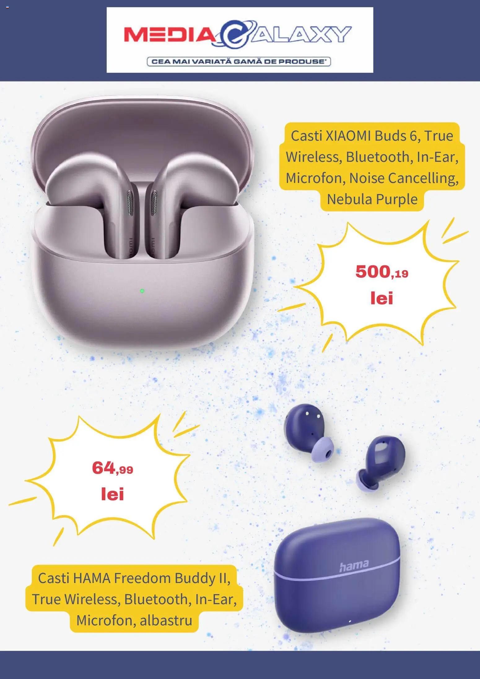 Previzualizarea de cataloage: Media Galaxy Media Galaxy Catalog valabil de la 22.10.2026 - Căști