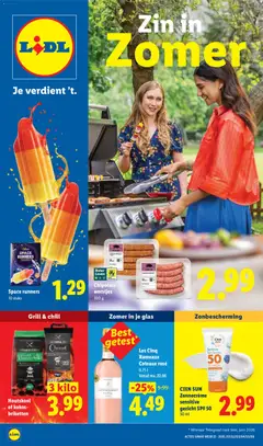 Voorbeeld van Lidl folder - Zin in Zomer van winkel Lidl geldig vanaf 22-06-2026