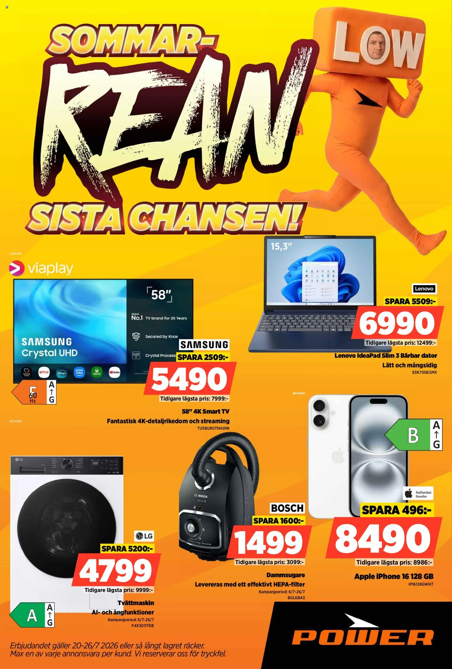Förhandsgranska reklamblad Power erbjudanden från butik Power gäller från 20/07/2026