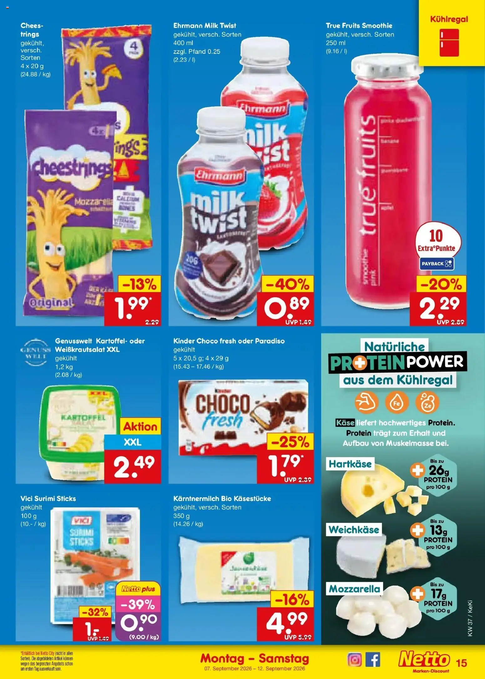 Vorschau von dem Prospekt des Geschäftes Netto Marken-Discount, gültig ab dem 07.09.2026 - Käse, Mozzarella