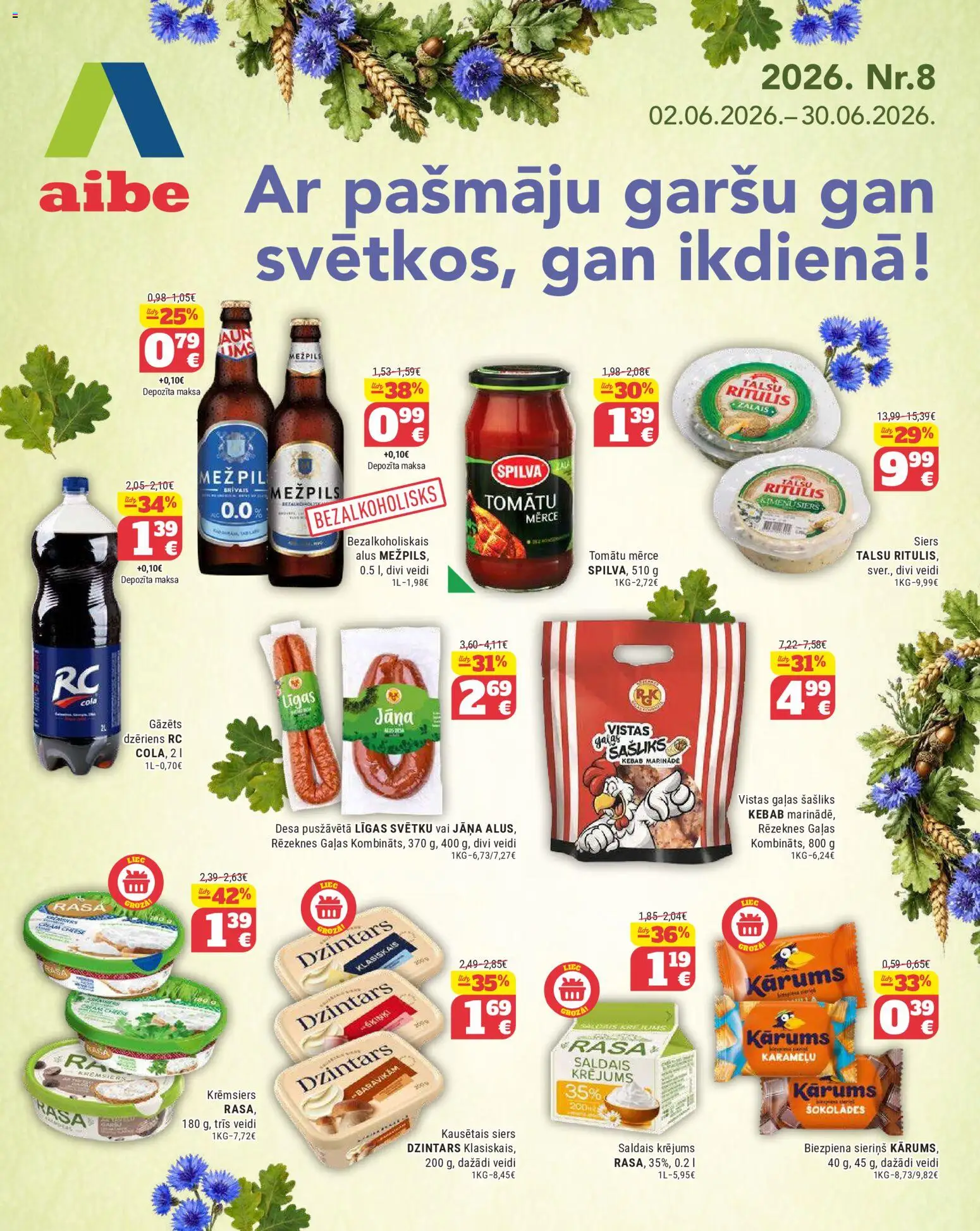 Skatīt Aibe akciju bukletu, derīgs no 02.06.2026.