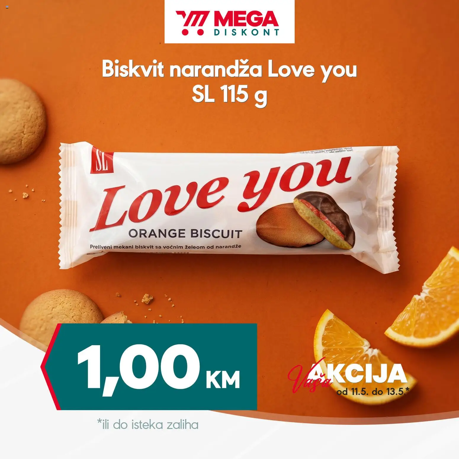 Pregled letka Mega Diskont akcija trgovine Mega Diskont vrijedi od 11.05.2026