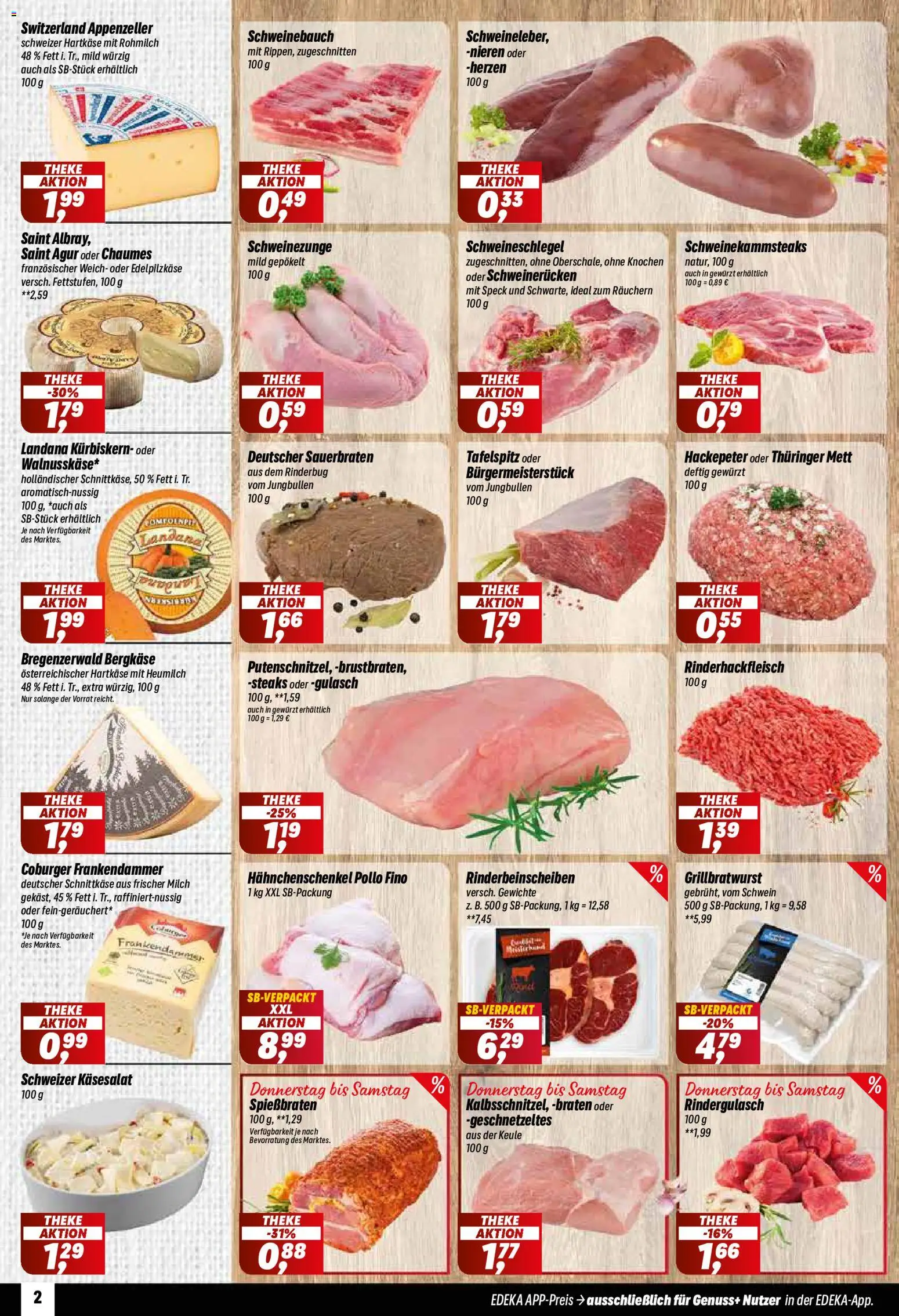 Vorschau von dem Prospekt des Geschäftes Simmel, gültig ab dem 12.10.2026 - Gulasch, Tafelspitz, Milch, Rindergulasch, Hahnchenschenkel, Schweinebauch, Theke, Schweinerucken