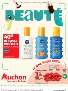 Voorbeeld van Auchan Beauté, Halles hypers van winkel Auchan geldig vanaf 16/06/2026