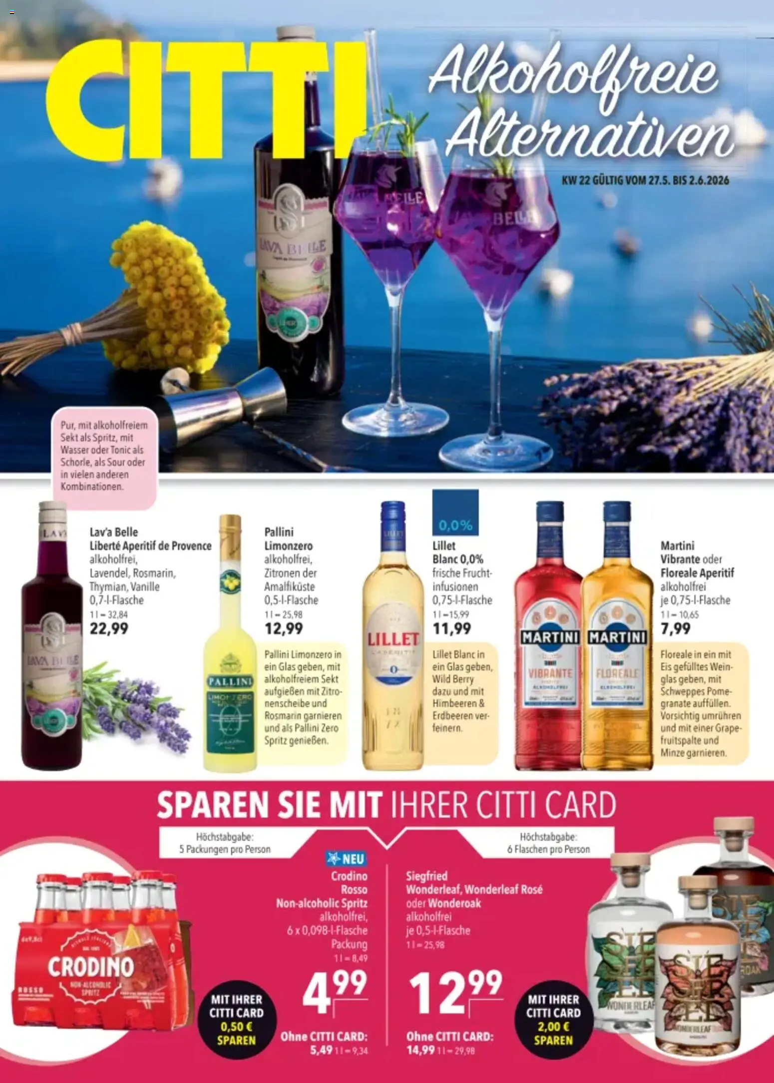 Eksempel på tilbudsavis CITTI - Alkoholfrie alternativer fra butik CITTI gyldig fra 27/05/2026 - Sekt