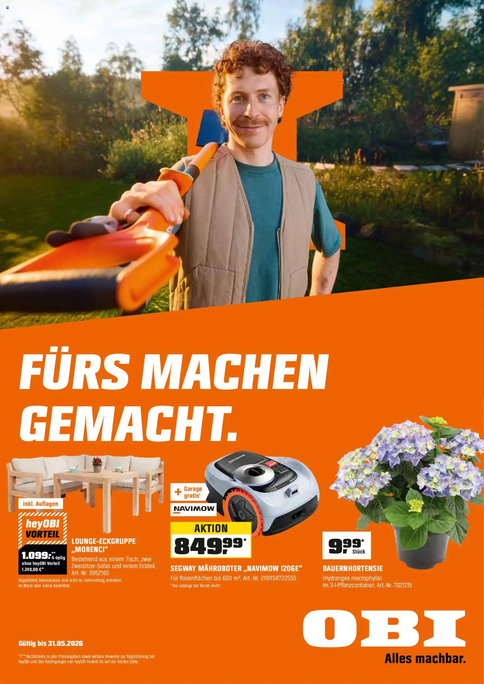 Vorschau von dem Prospekt des Geschäftes Obi, gültig ab dem 01.05.2026