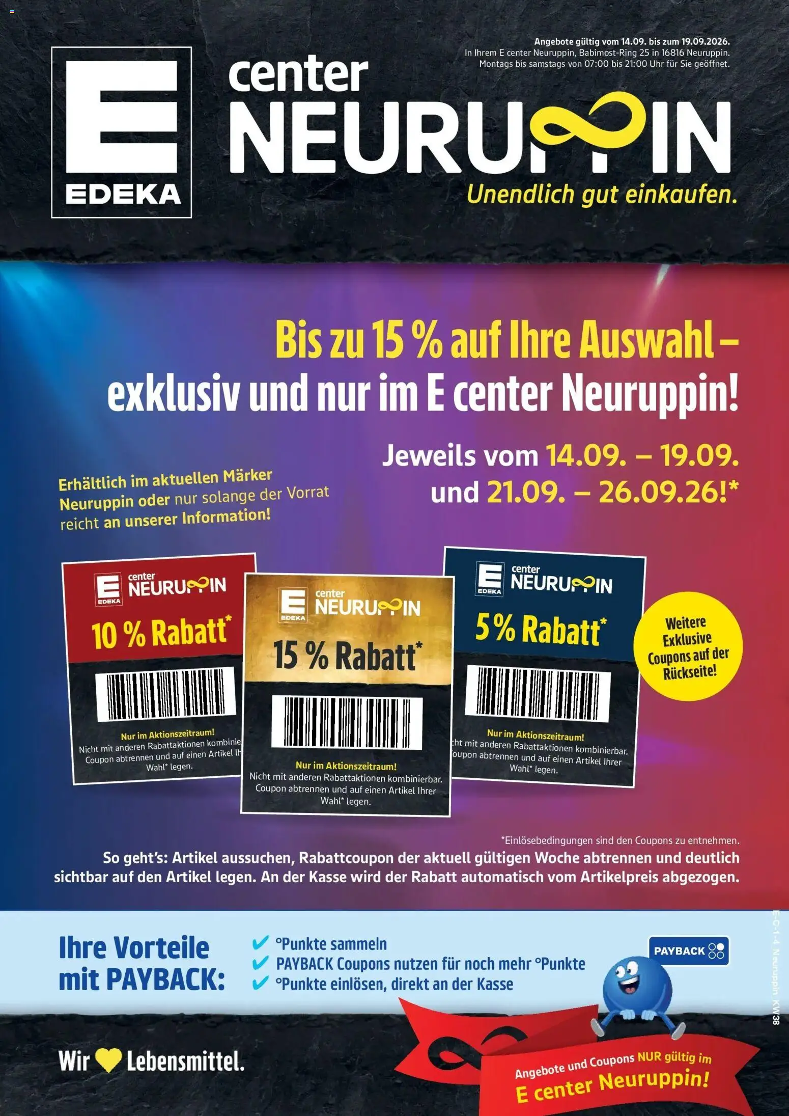 Vorschau von dem Prospekt des Geschäftes Edeka, gültig ab dem 14.09.2026