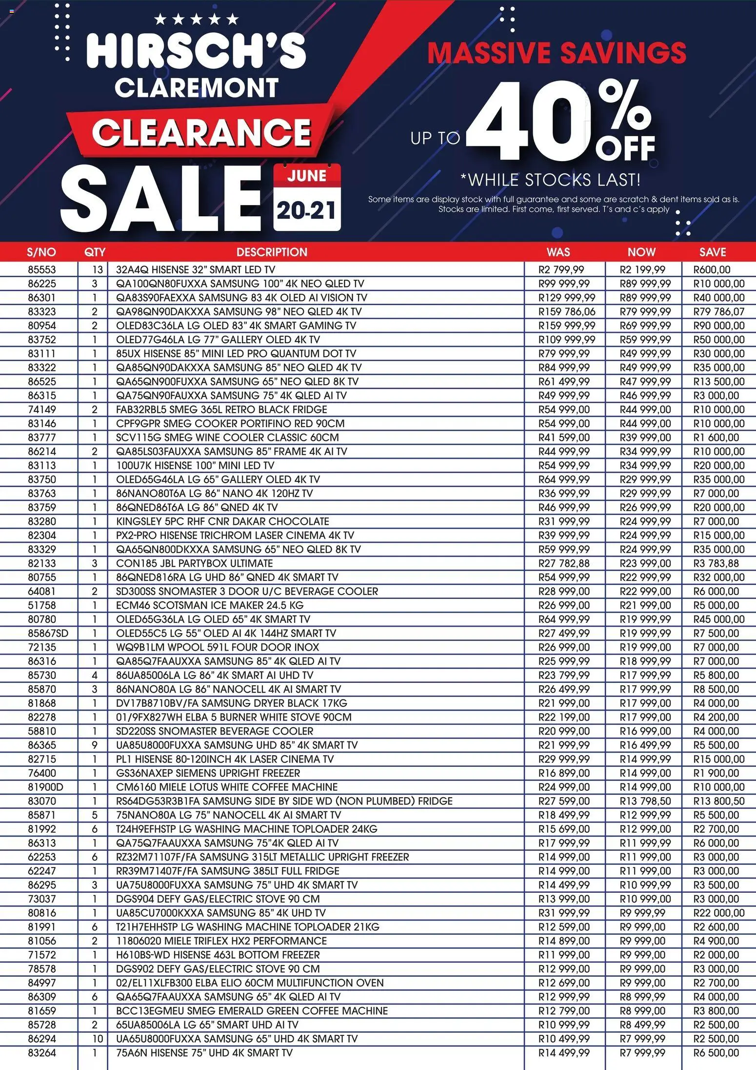 Preview of Hirsch's flyer valid from 20/06/2026