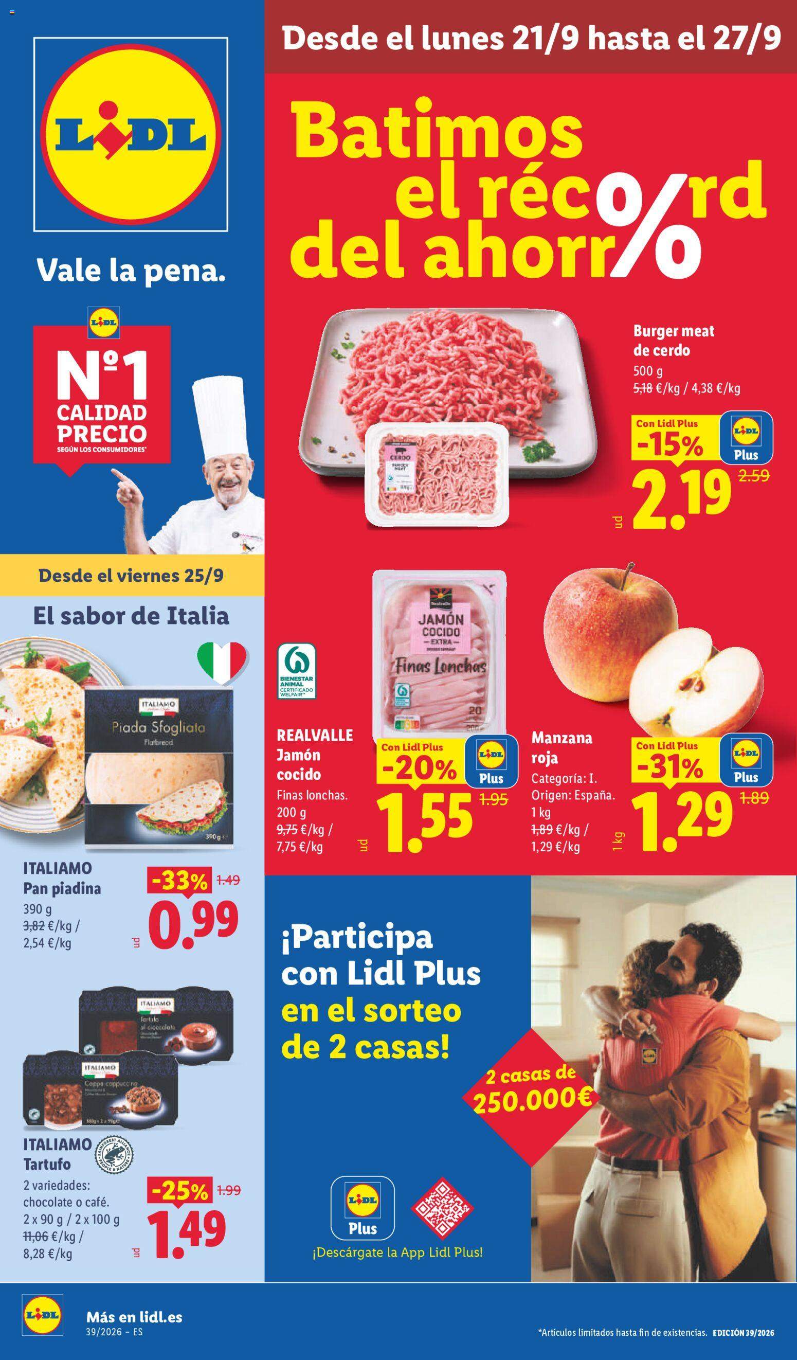 Nuevo folleto Lidl desde 21/09