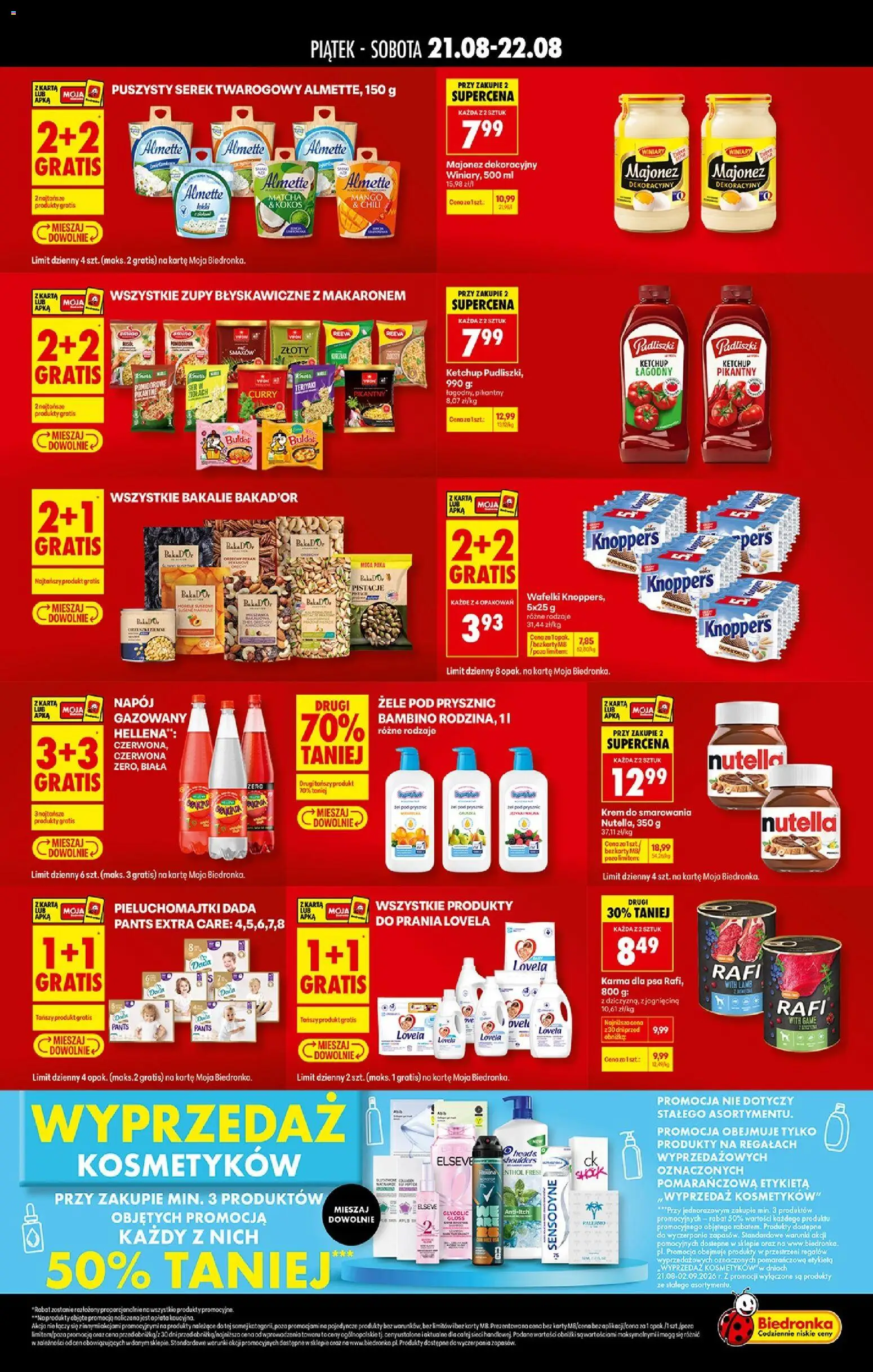 Pogląd gazetki "Biedronka gazetka - Tani weekend" ze sklepu Biedronka ważnej od 21.08.2026