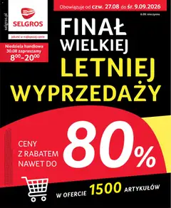 Pogląd gazetki "Selgros cash&carry gazetka - Totalna Wyprzedaż" ze sklepu Selgros cash&carry ważnej od 27.08.2026