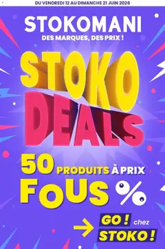 Prévisualisation de Stokomani catalogue du magasin Stokomani formulaire valide 12/06/2026