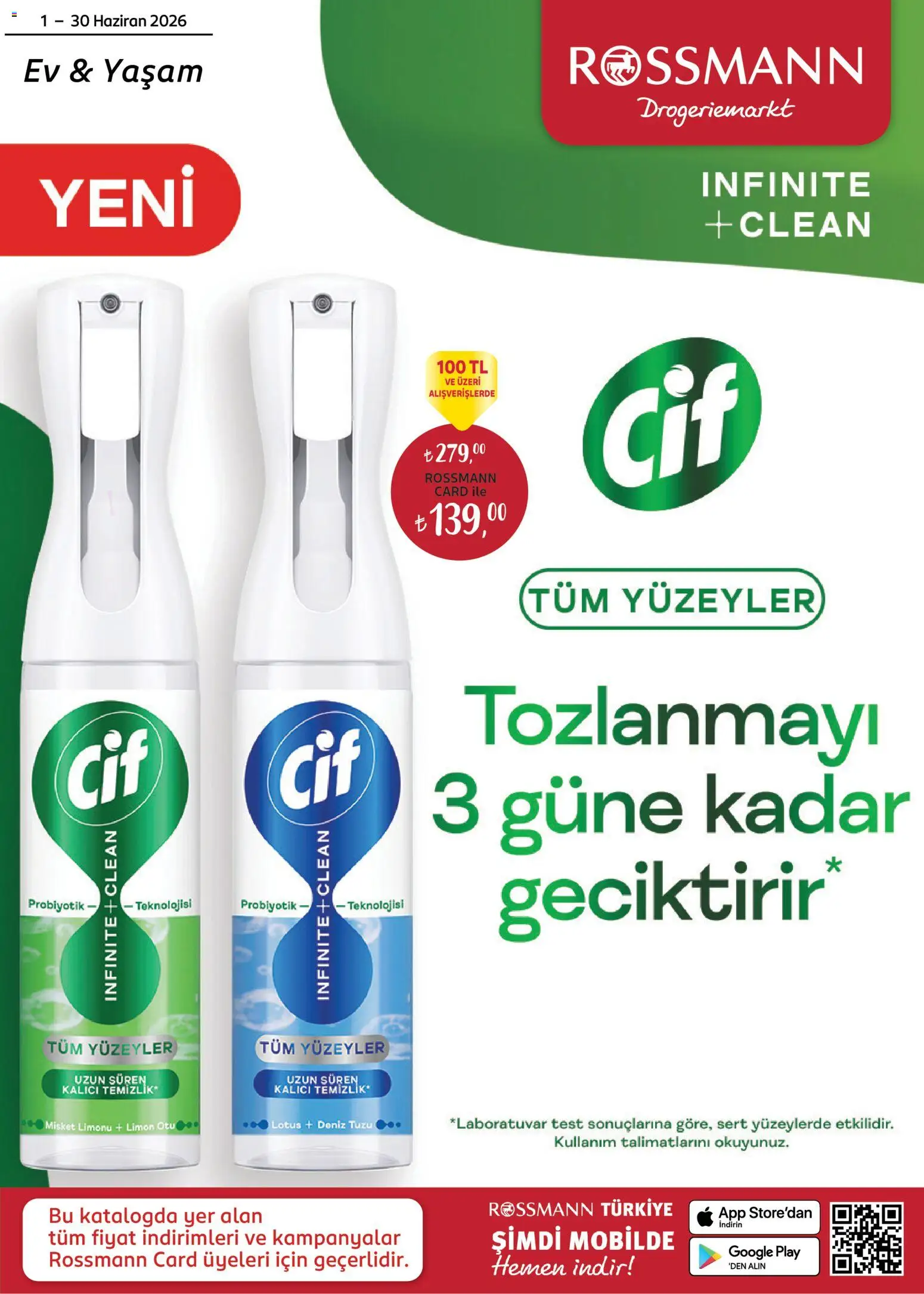Rossmann Rossmann Haziran Ev & Yaşam Kataloğu 01.06.2026 - Broşürünün önizlemesi