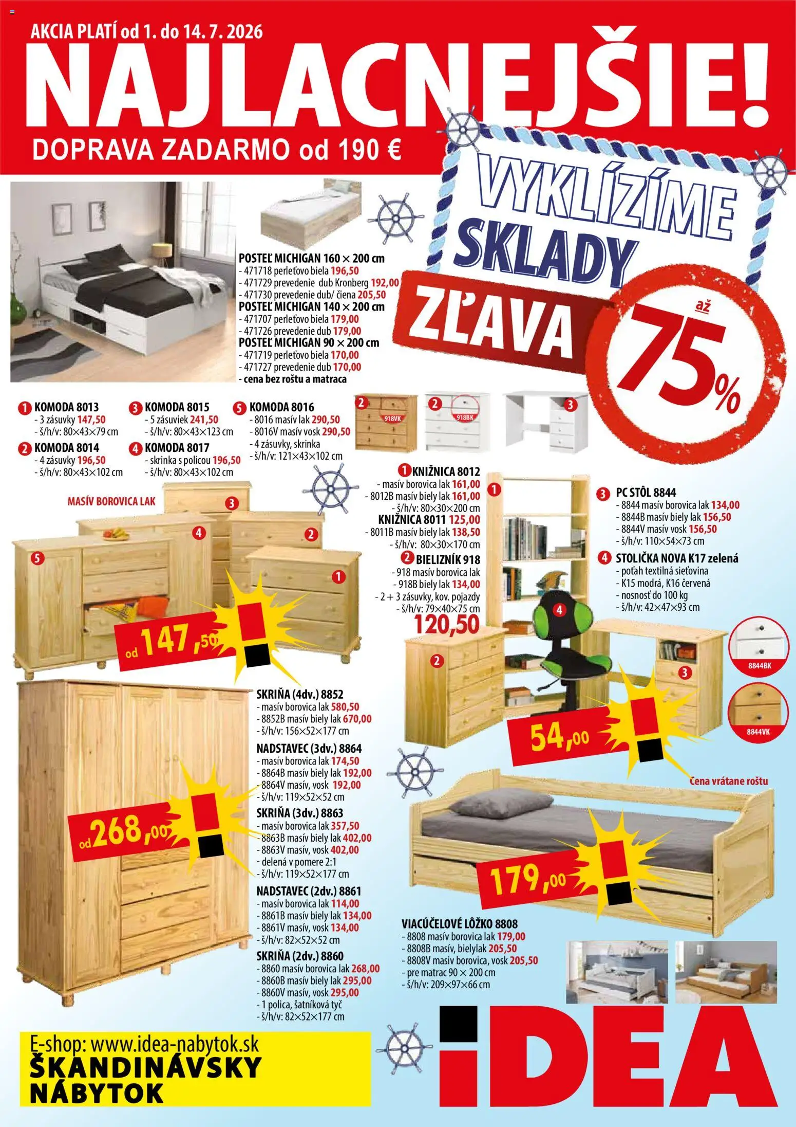 Náhľad IDEA nábytok letáku platného od 01.07.2026