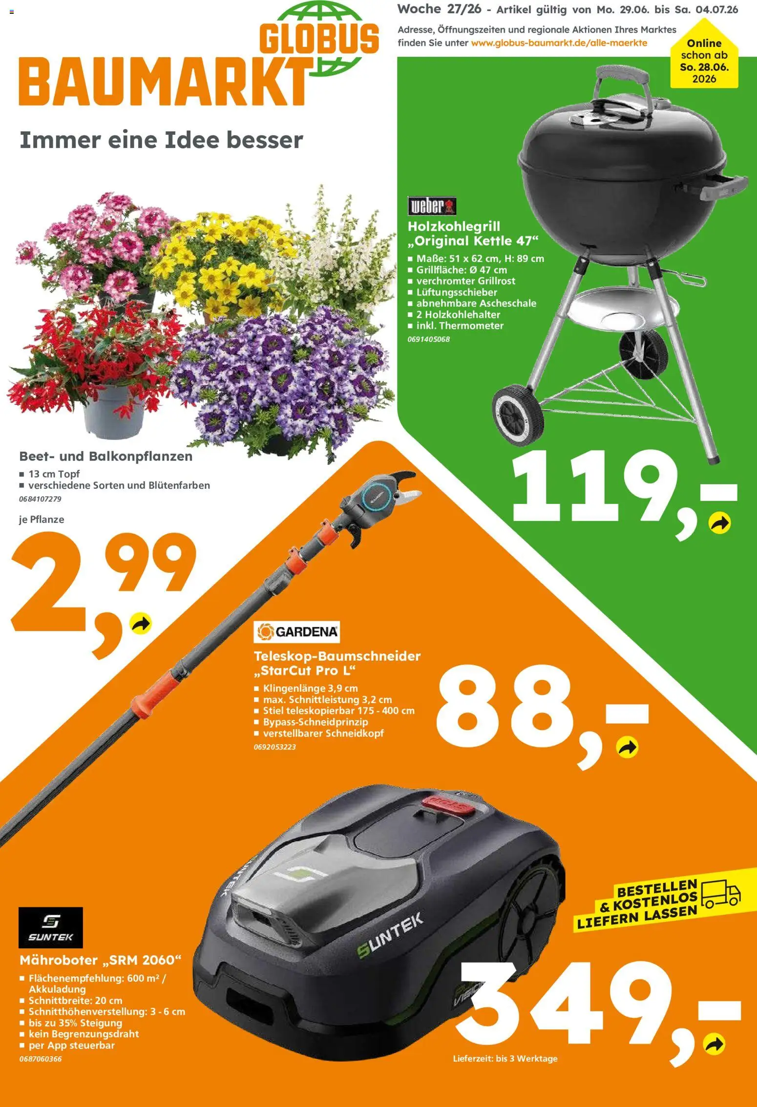 Vorschau von dem Prospekt des Geschäftes Globus Baumarkt, gültig ab dem 29.06.2026